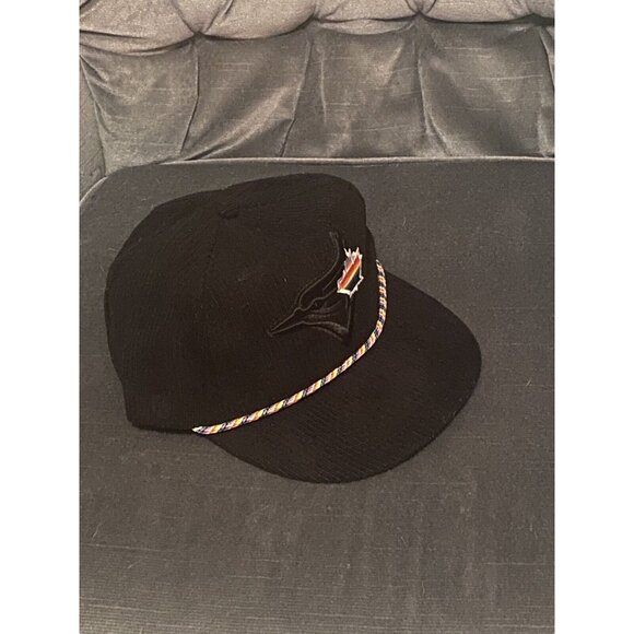 Toronto Blue Jays PRIDE Night Rainbow Rope Corduroy Baseball Hat - Picture 6 of 6